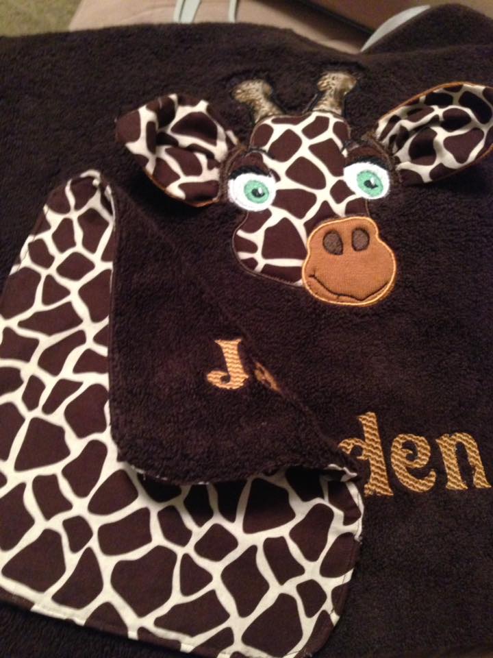 Custom 3D 2pc Kids Towel Set