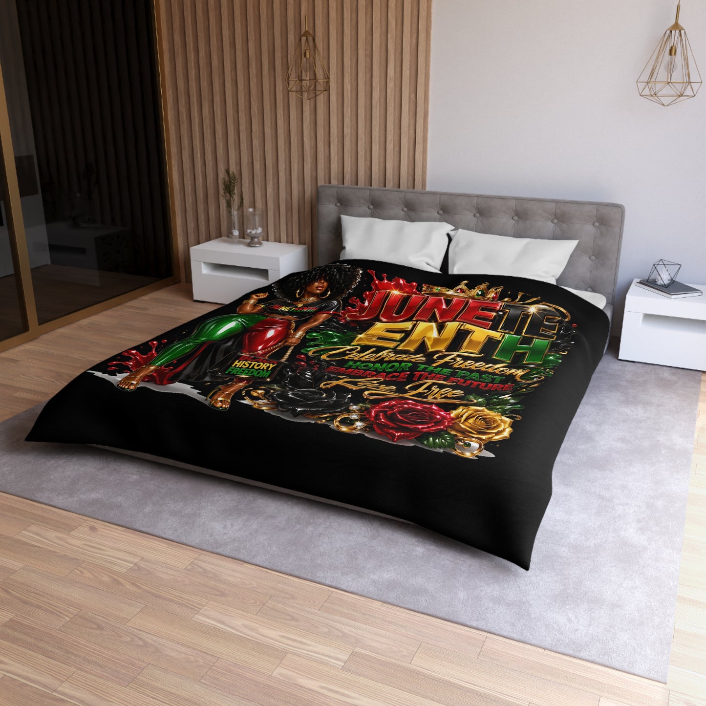 Juneteenth Duvet Cover — Celebrate Freedom Black History Bedding