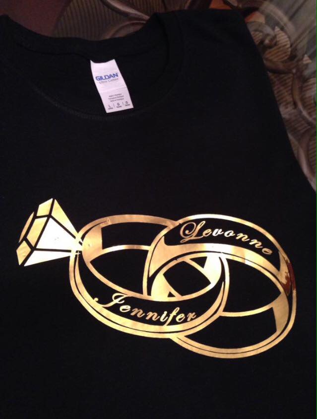 Golden Love Couples Anniversary Tshirts