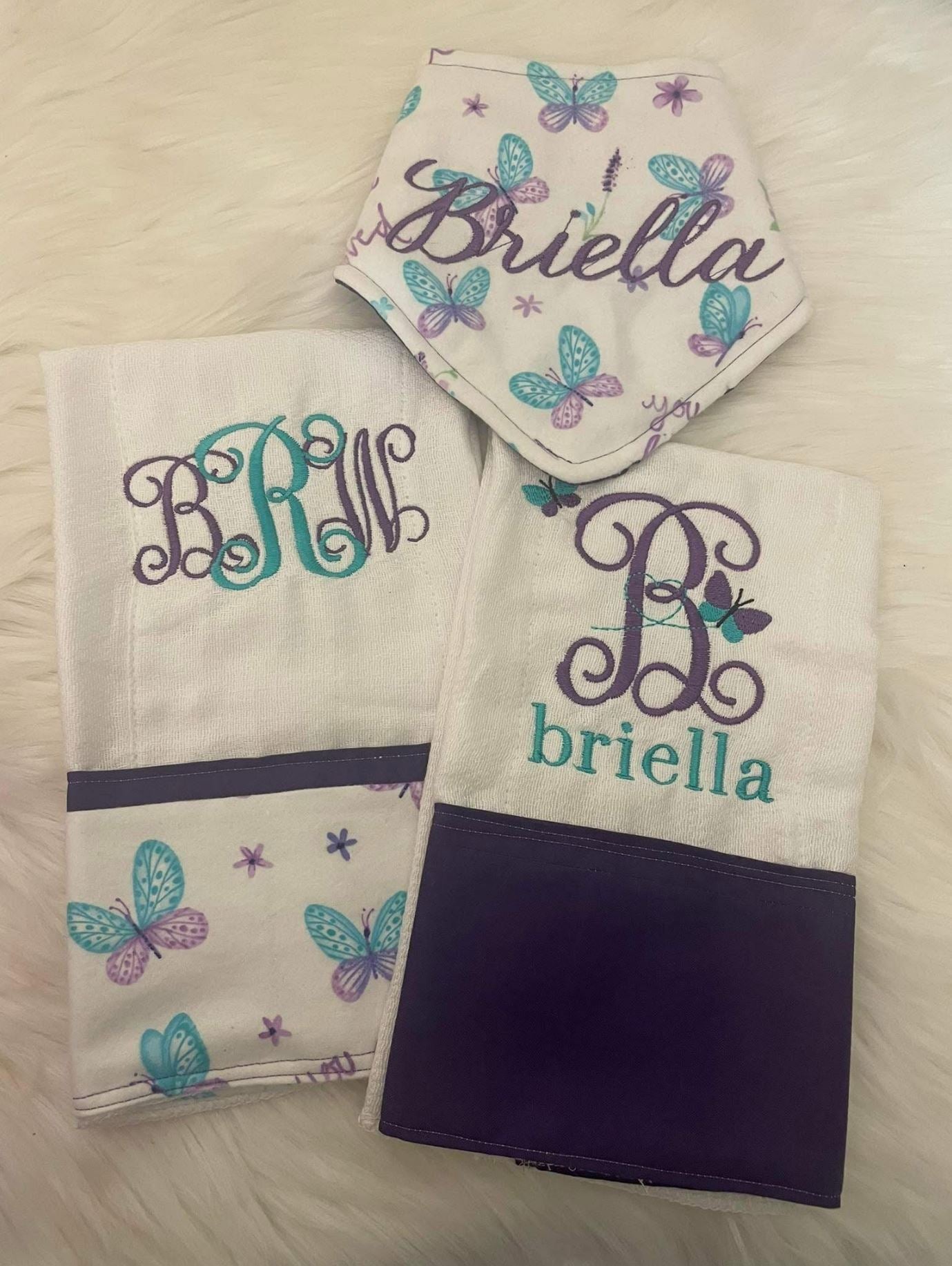Pretty Flutters Baby Girl Blanket and Accessories Set (with storage case)