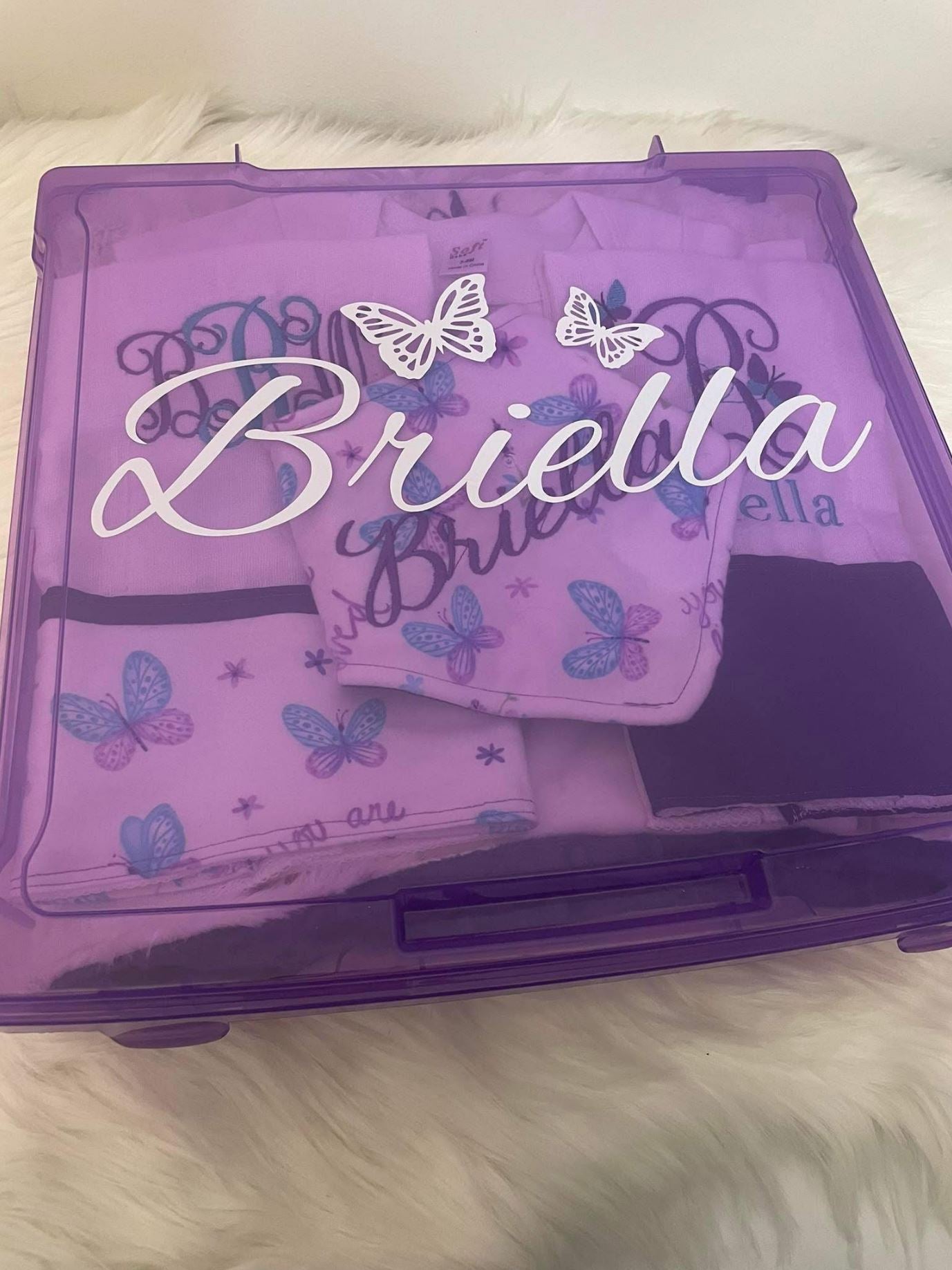 Pretty Flutters Baby Girl Blanket and Accessories Set (with storage case)