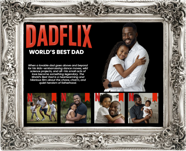 DadFlix™ Personalized Father’s Day Photo Frame