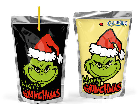 Dozen Grinch Themed Capri-Sun