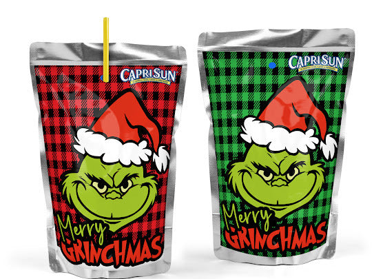 Dozen Grinch Themed Capri-Sun