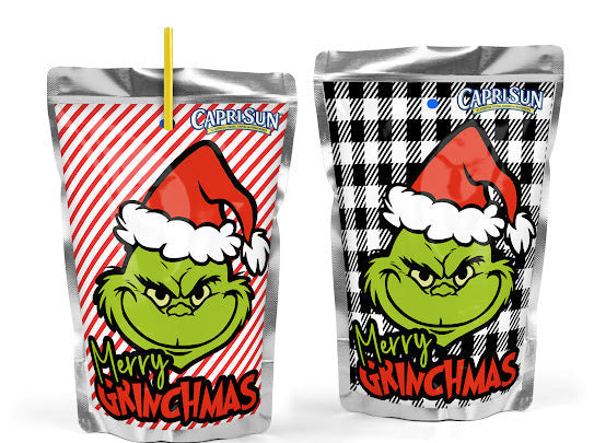 Dozen Grinch Themed Capri-Sun