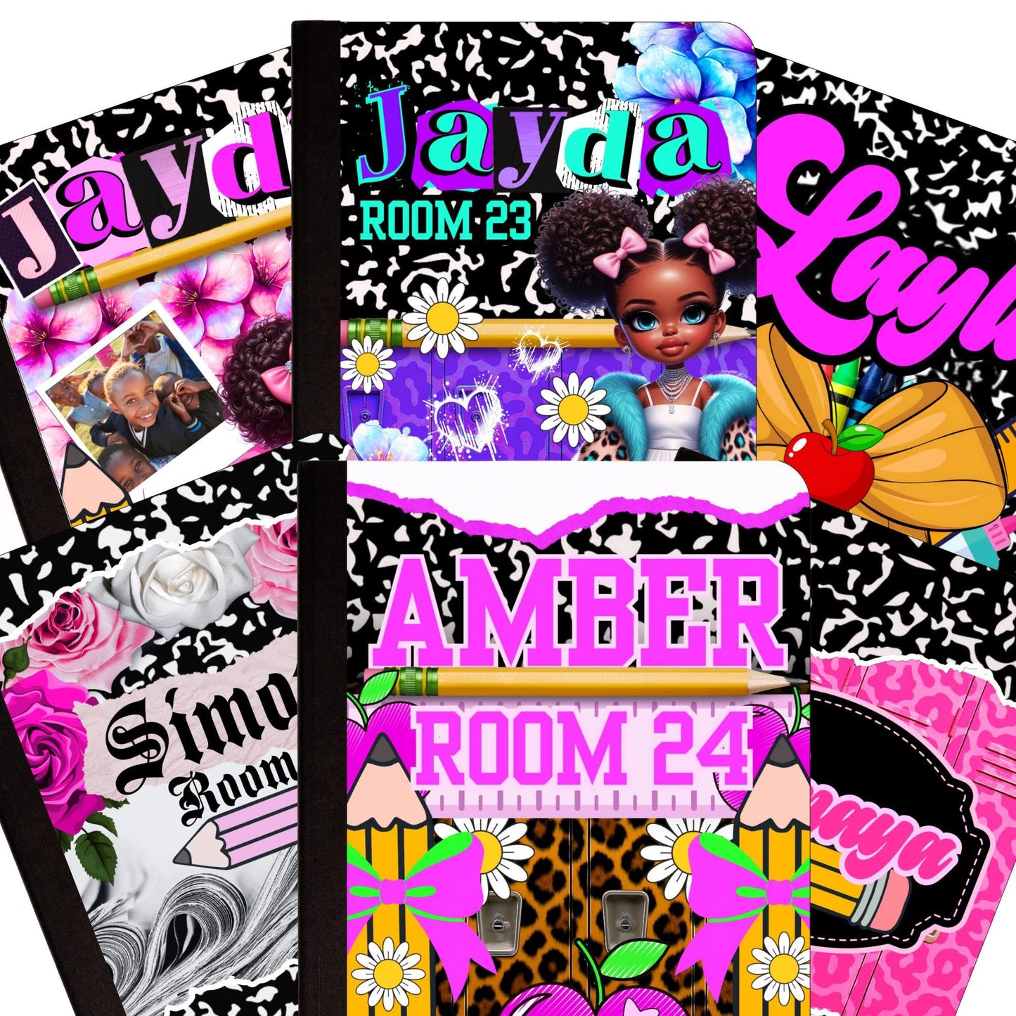 Sassy Girl Composition Notebooks (Choose 1, 2, or 3)