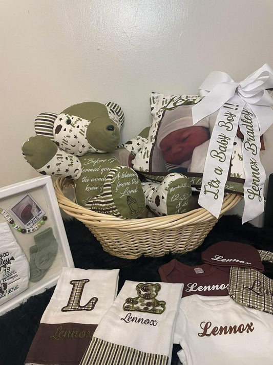 New Arrival Birth Announcement Gift Basket