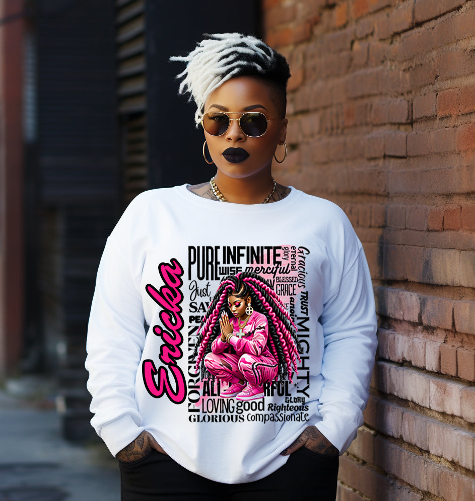 Blessed and Highly Favored Hoodie - Pink Camo Prayer Warrior Edition