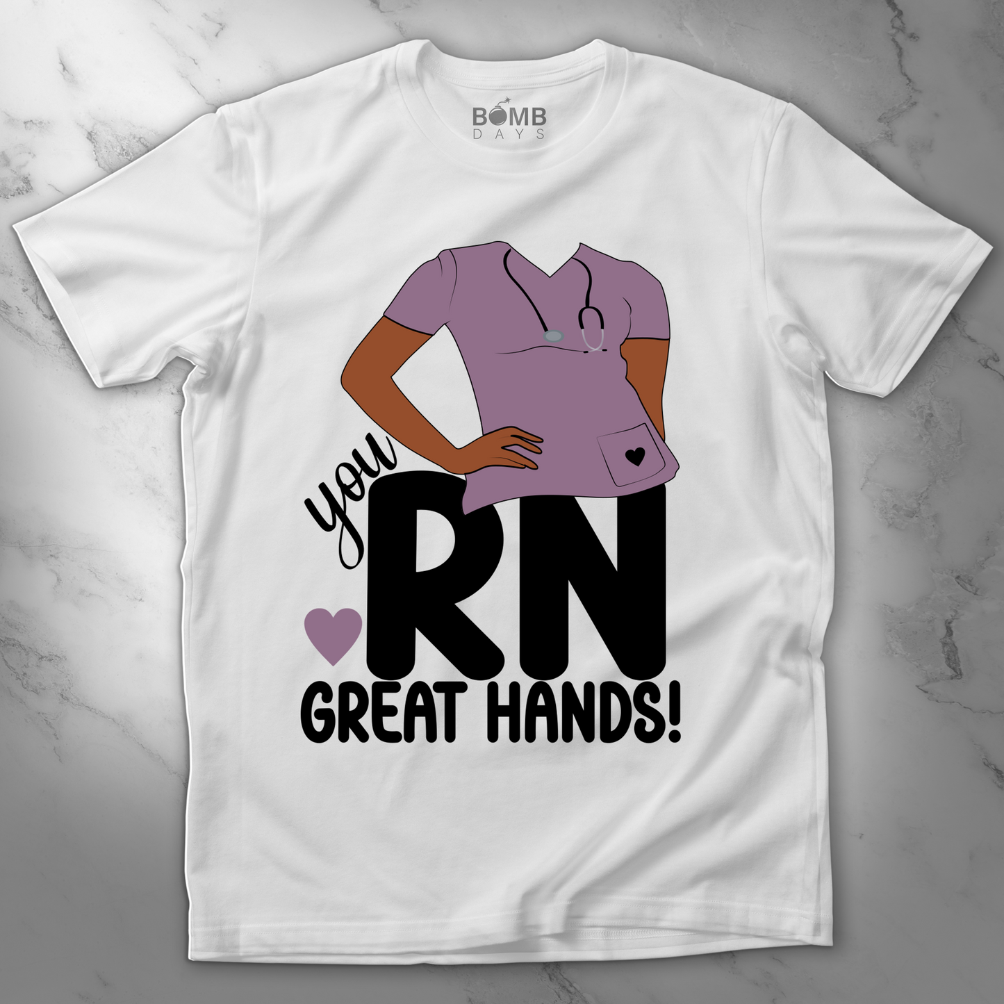 "You're N Good Hands" Registered Nurse Tshirt