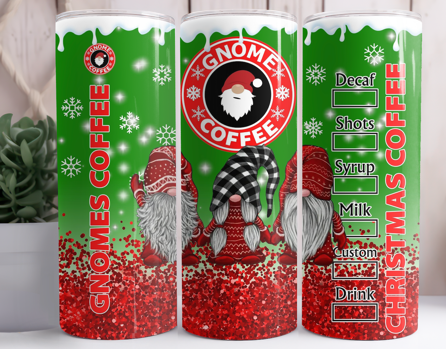 Gnome Starbucks Styled Tumbler