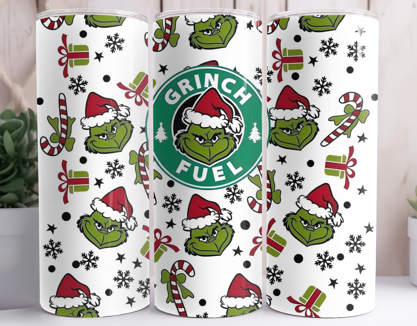 Grinch Fuel Styled Tumbler