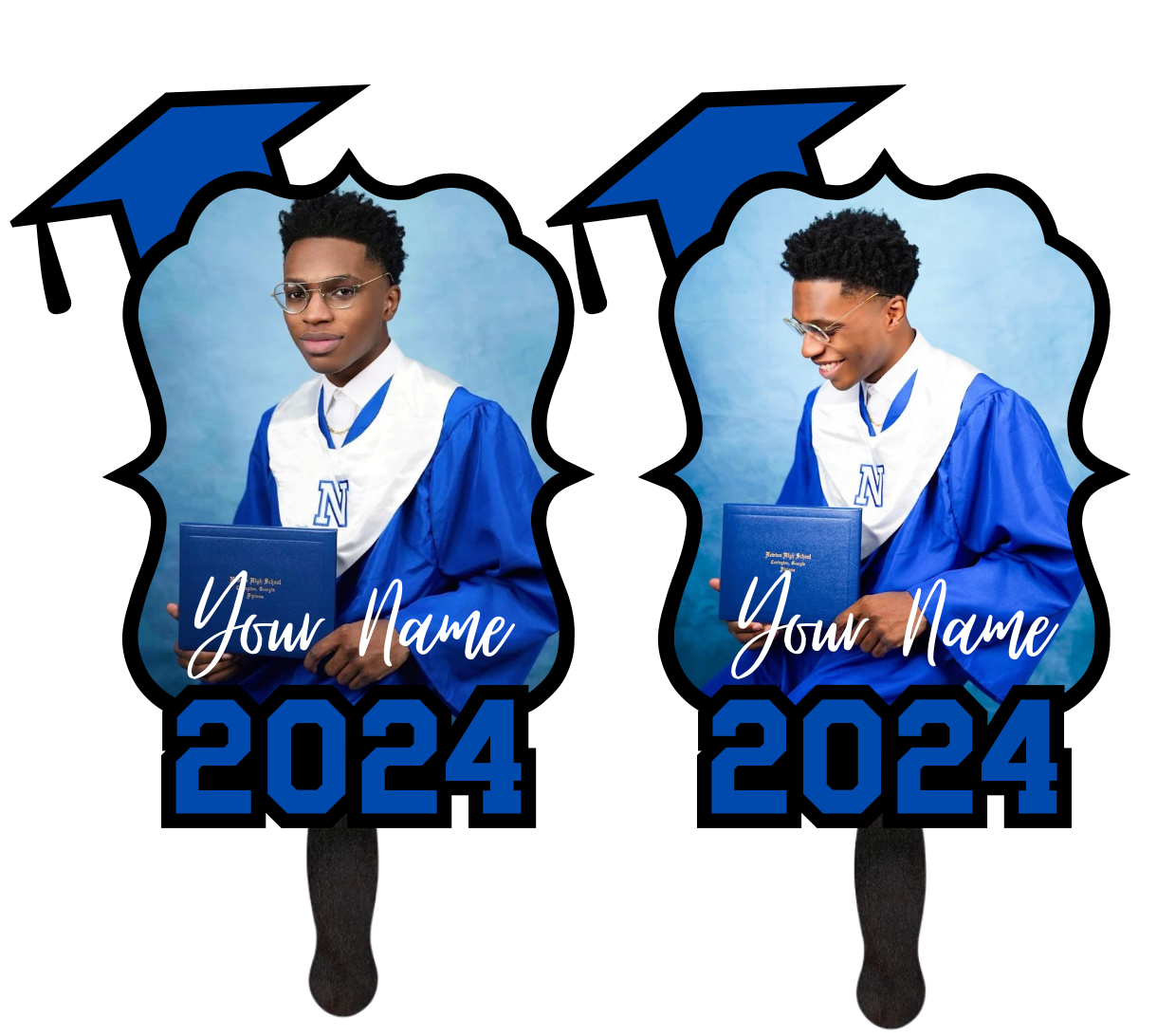 Custom Seniors Cap Designed Grad Fans