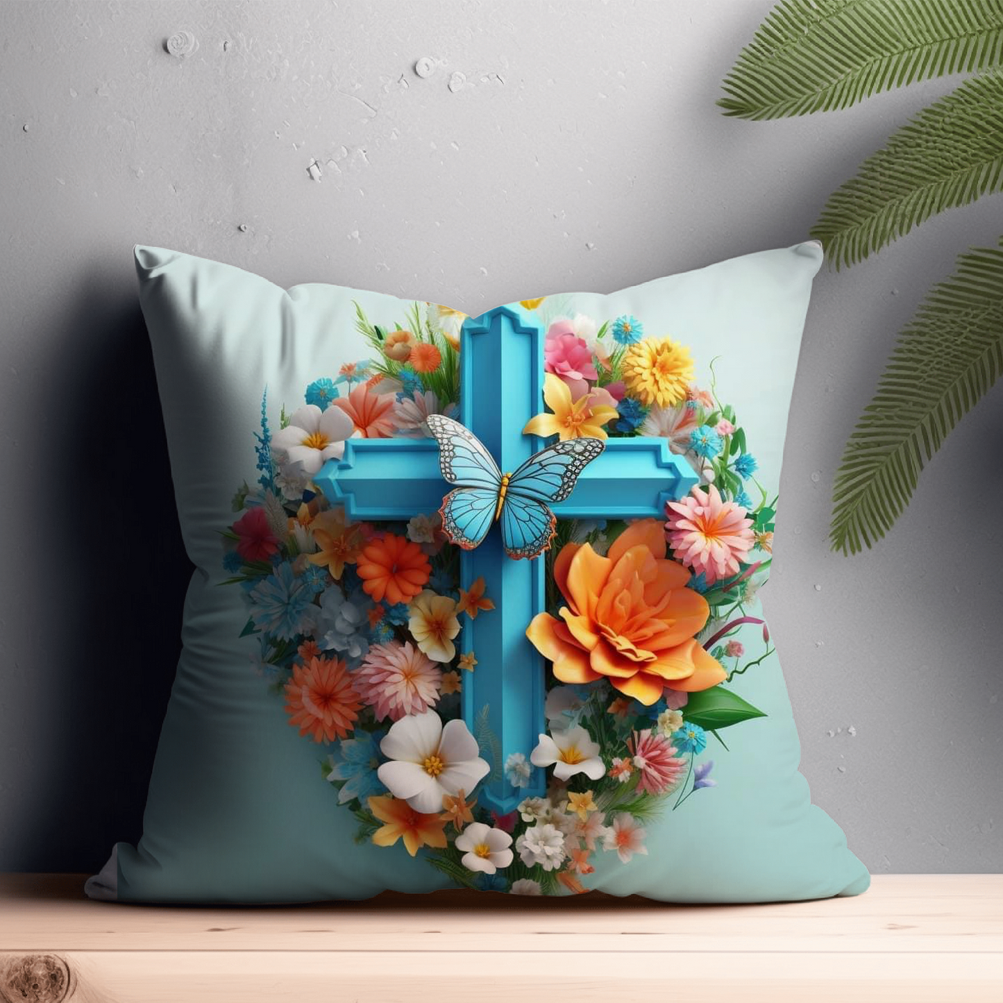 Christian Cross Pillow