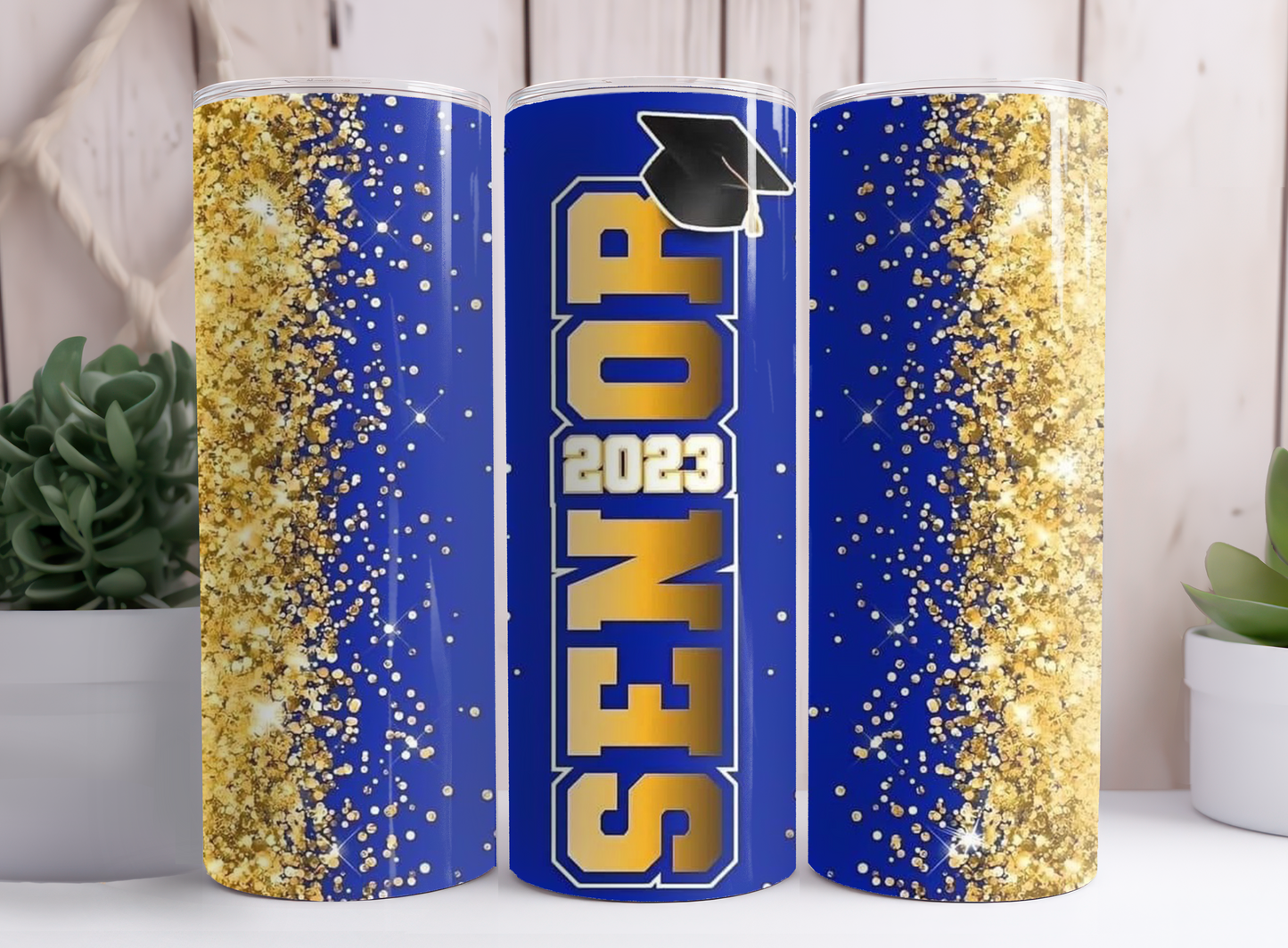 Custom Shimmer Senior Tumbler