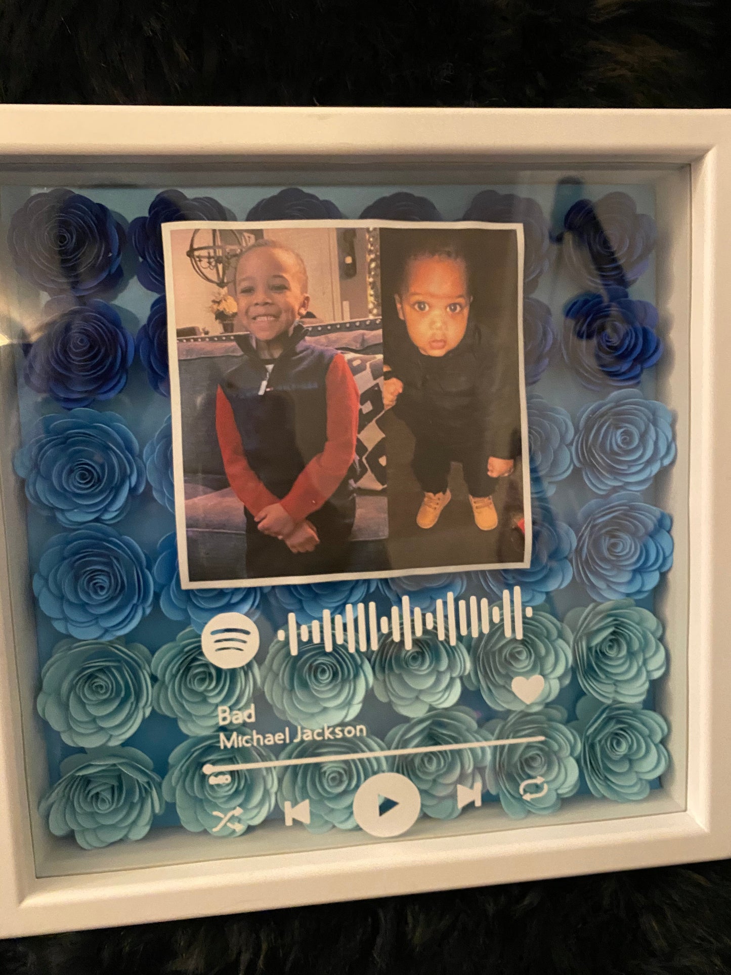 Blue Ombré Shadow Box