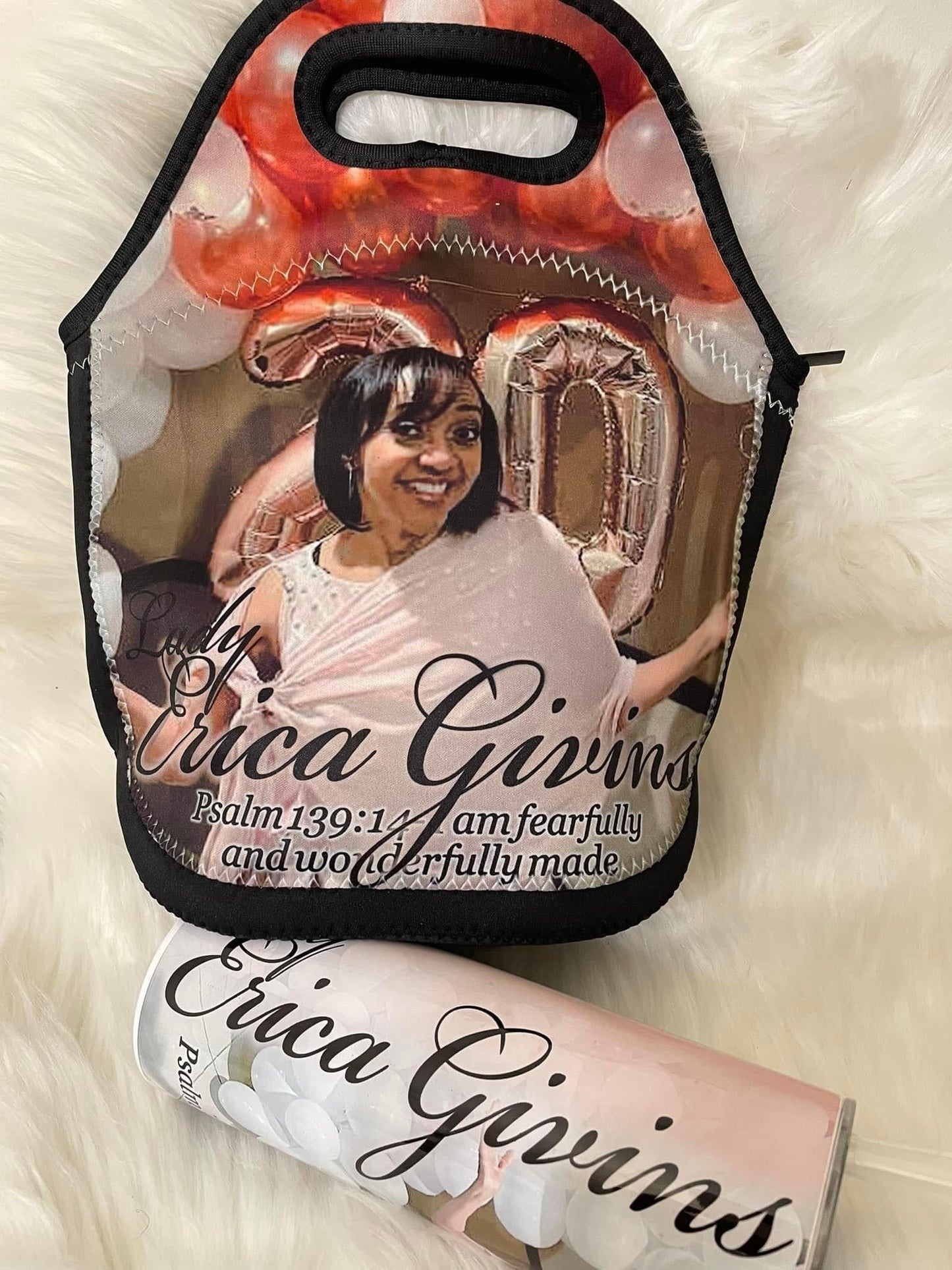 Coral Fields Custom Lunch Tote & Tumbler Set