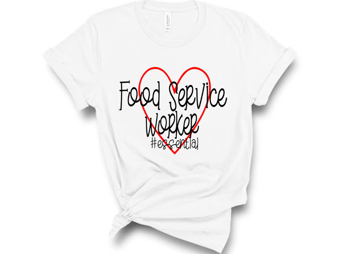 Food Service Worker Essential Tshirt
