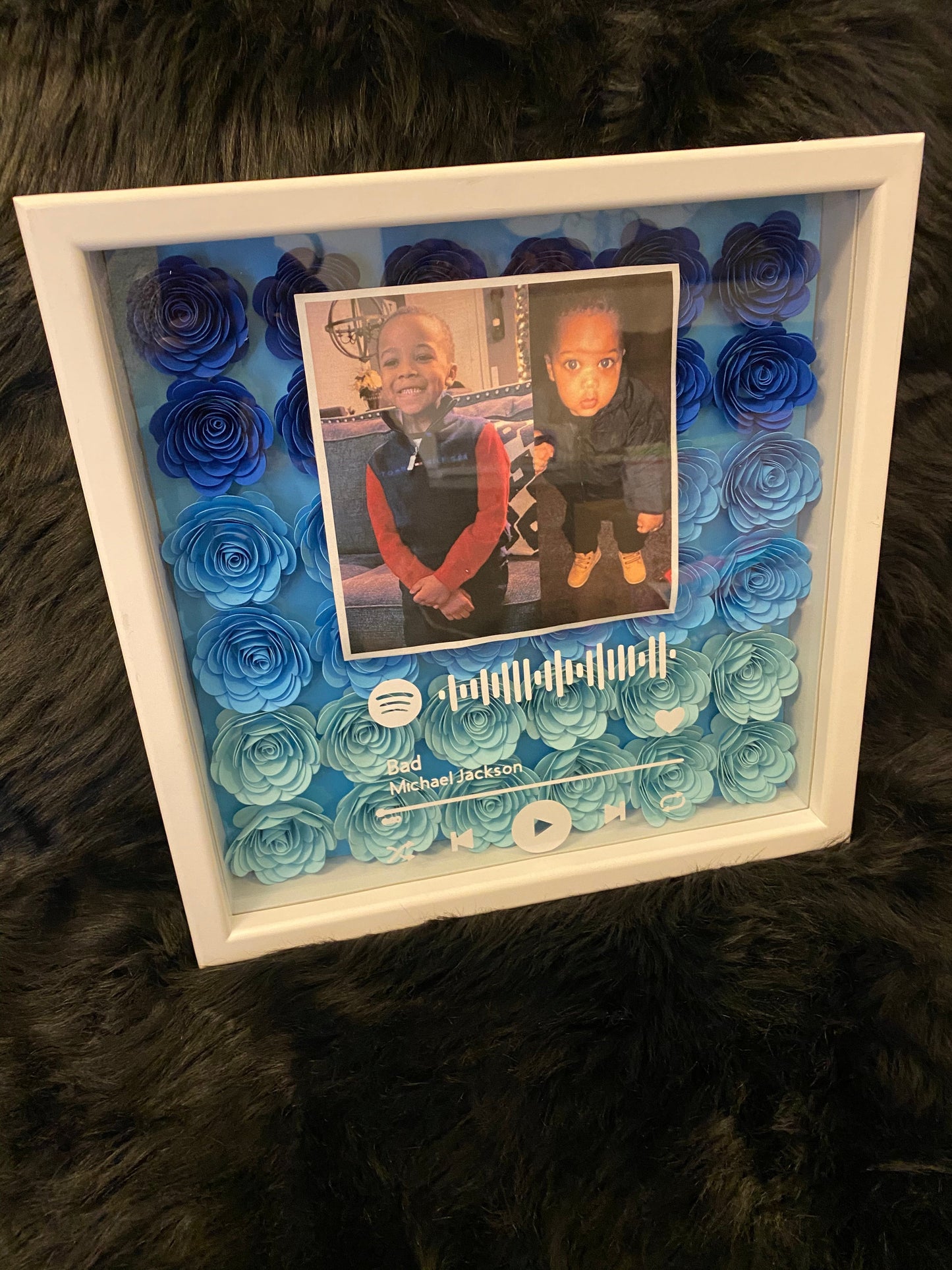 Blue Ombré Shadow Box