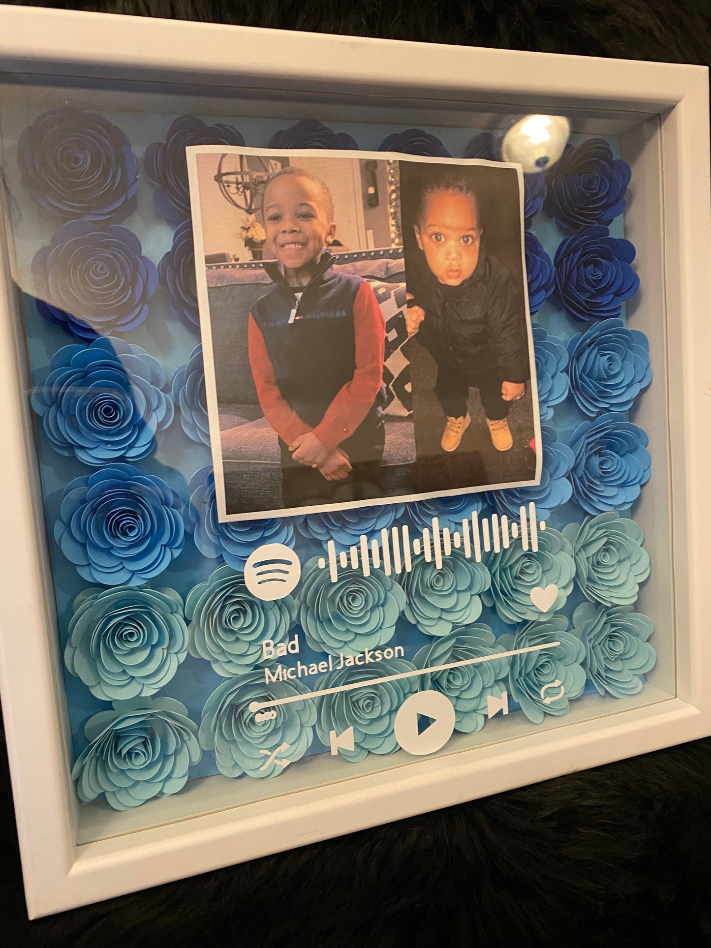 Blue Ombré Shadow Box