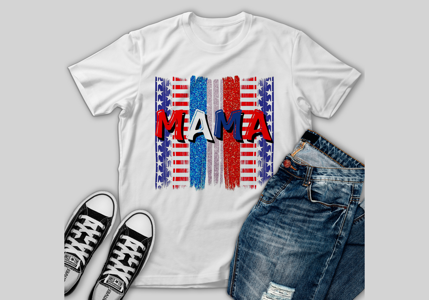 4th Of July Mama Tshirt