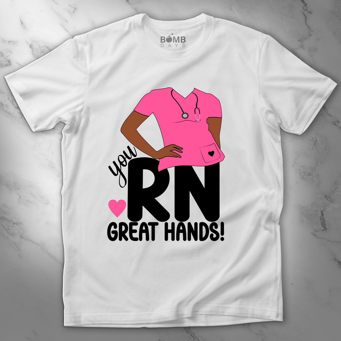 "You're N Good Hands" Registered Nurse Tshirt