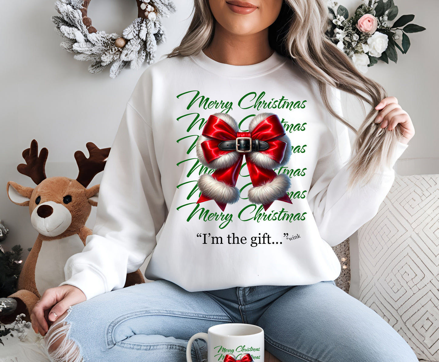 Merry Christmas, I'm the Gift! Sweatshirt