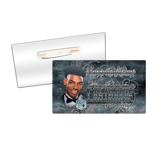 Grad Custom Button Pin