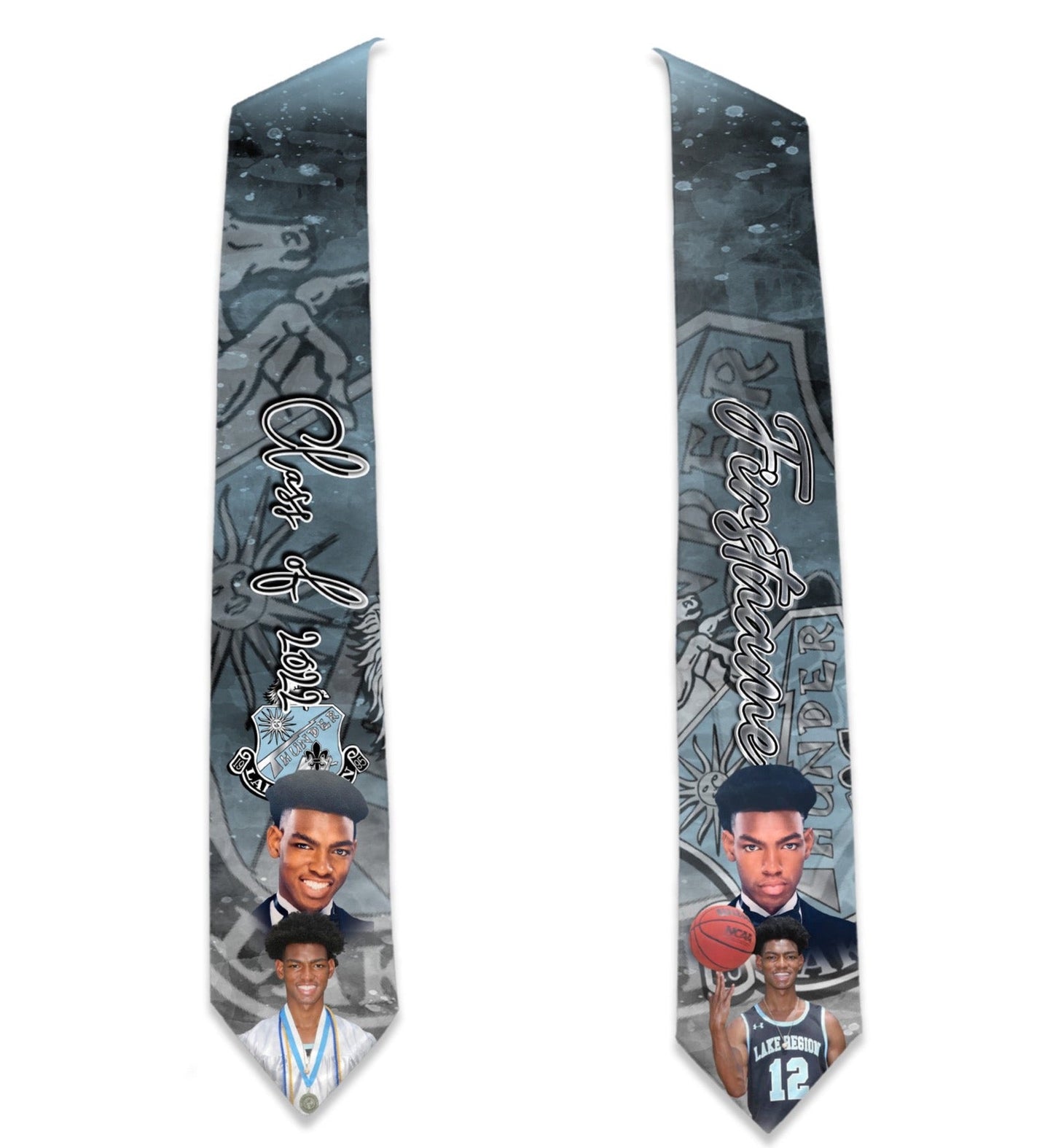 Custom 4 Portrait Grad Stole