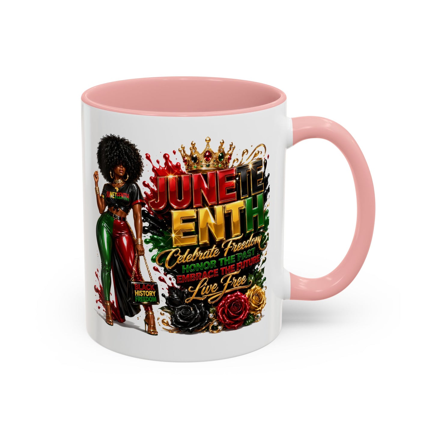 Juneteenth Celebration Coffee Mug — Black Empowerment Design (11/15oz)
