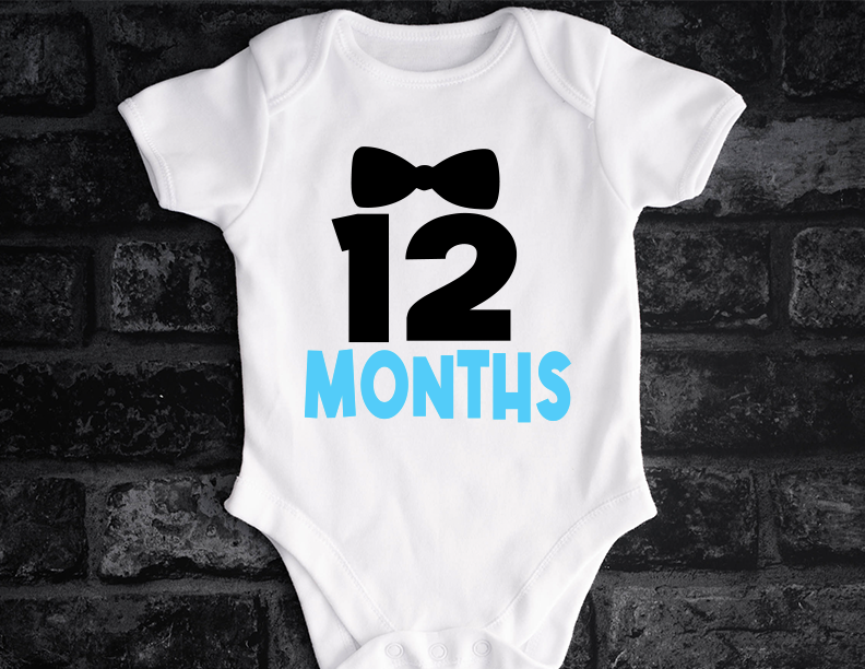 Milestone Newborn Boy Onesie