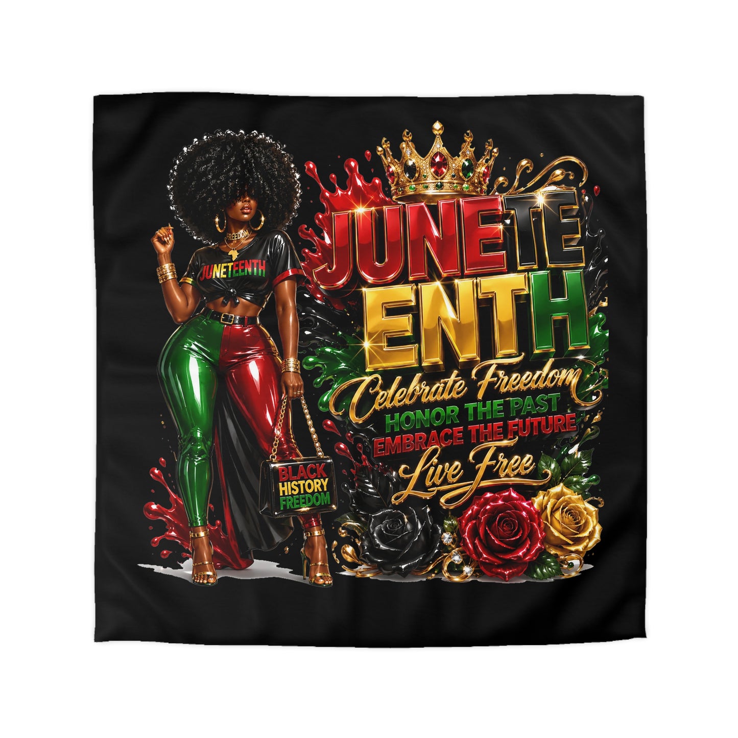 Juneteenth Duvet Cover — Celebrate Freedom Black History Bedding