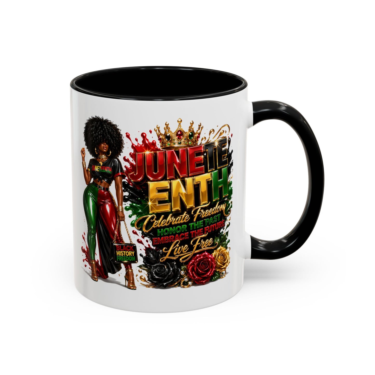 Juneteenth Celebration Coffee Mug — Black Empowerment Design (11/15oz)