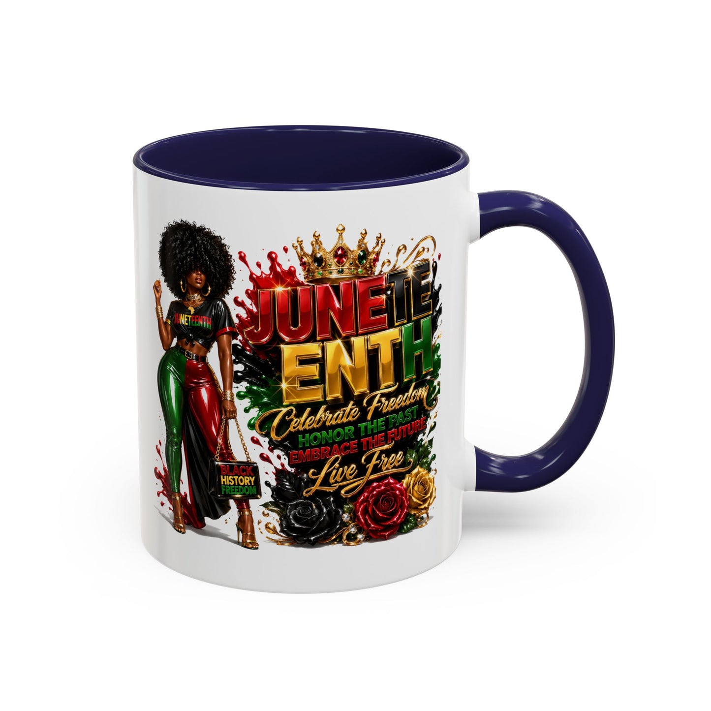 Juneteenth Celebration Coffee Mug — Black Empowerment Design (11/15oz)