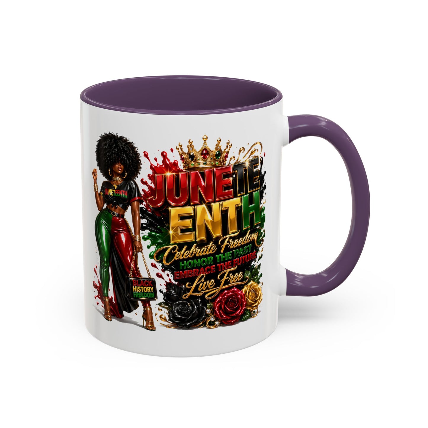 Juneteenth Celebration Coffee Mug — Black Empowerment Design (11/15oz)