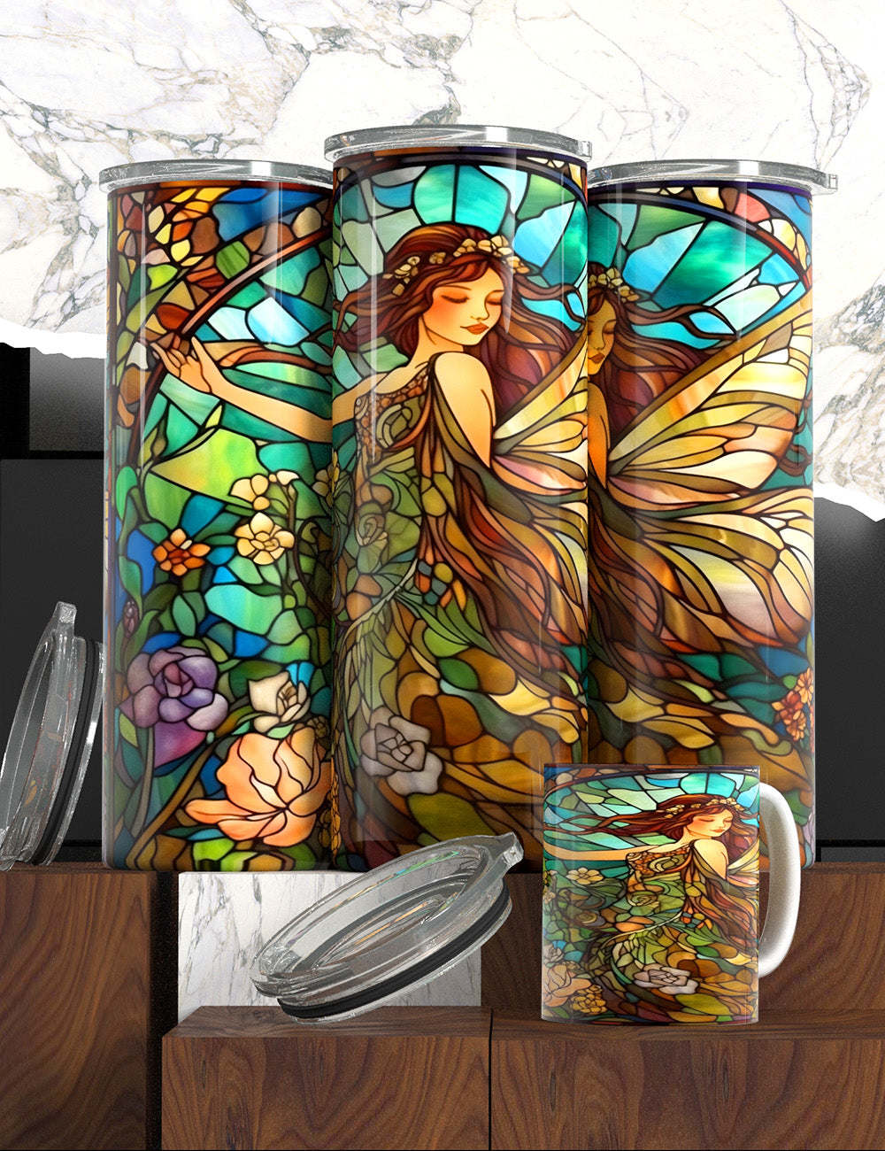 Floral Fairy Tumbler & Mugs