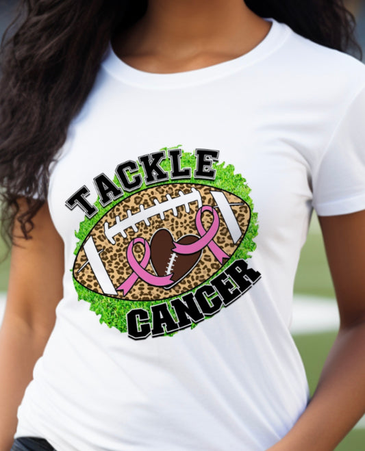 “Tackle Cancer” Breast Cancer Awareness Tshirt