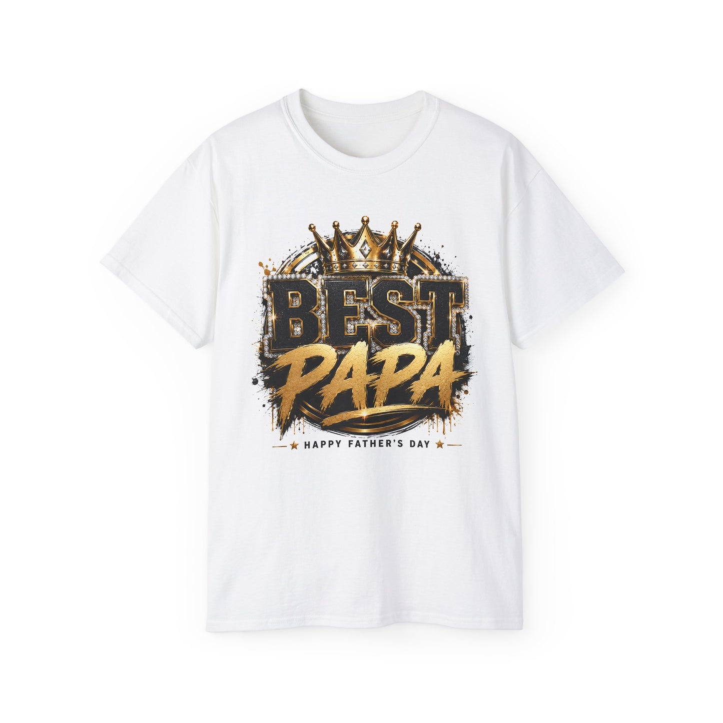 Best Papa T-Shirt — Father's Day Crown Graphic Tee