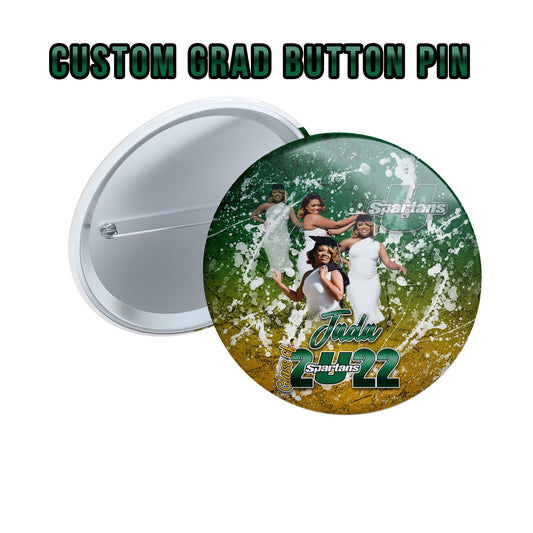 Custom Fully Designed Graduation Button Pin