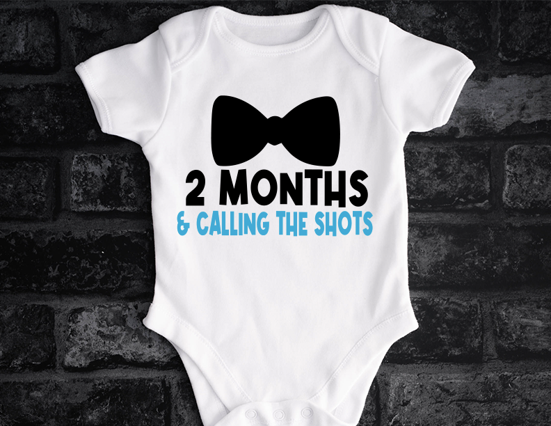 Milestone Newborn Boy Onesie