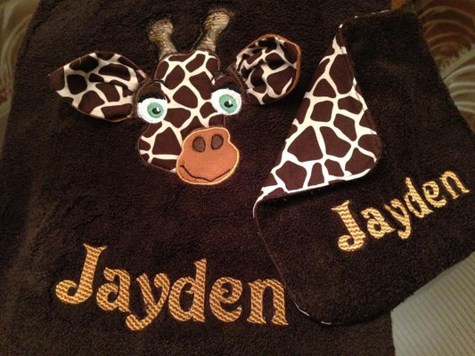 Custom 3D 2pc Kids Towel Set