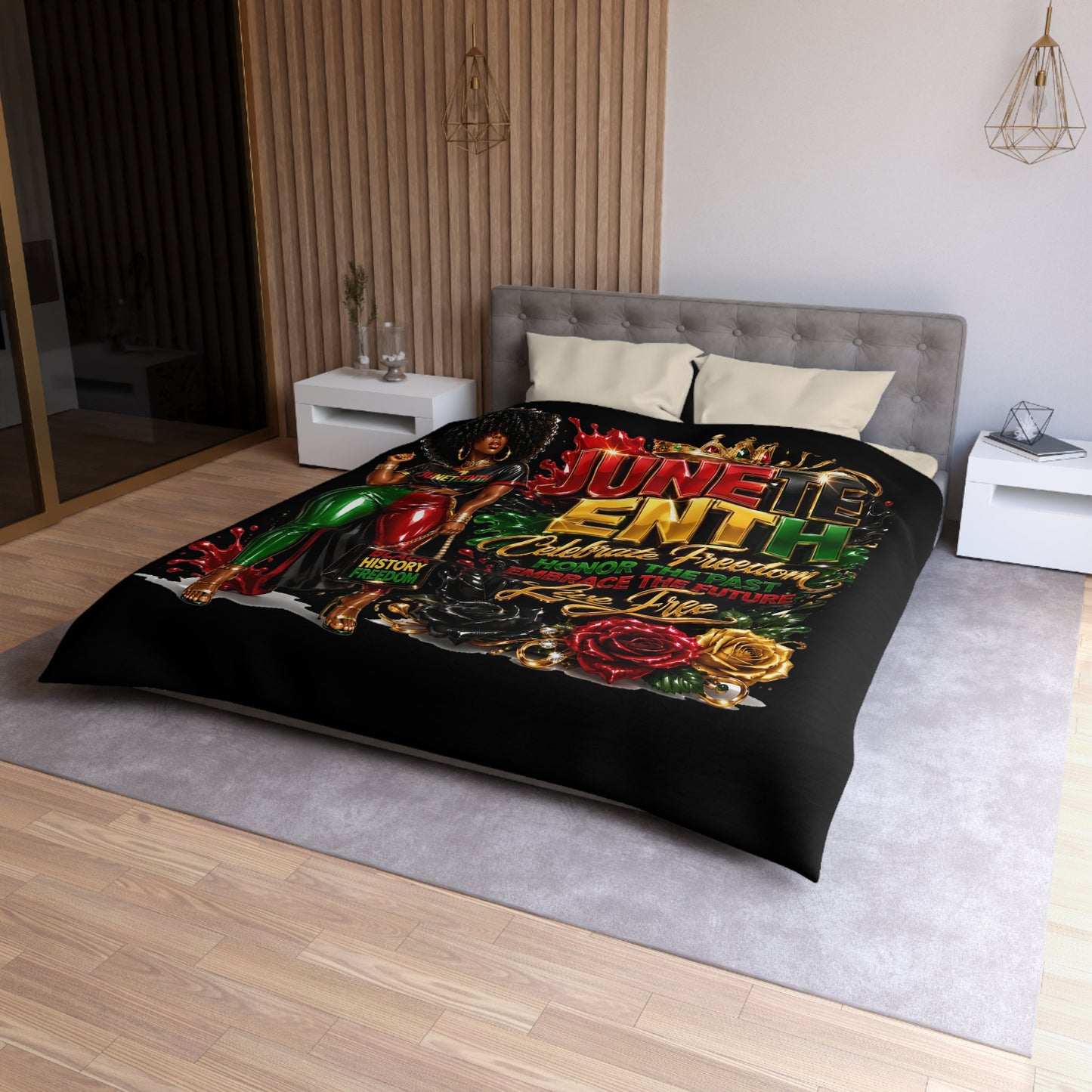 Juneteenth Duvet Cover — Celebrate Freedom Black History Bedding