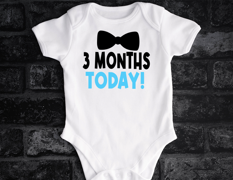 Milestone Newborn Boy Onesie