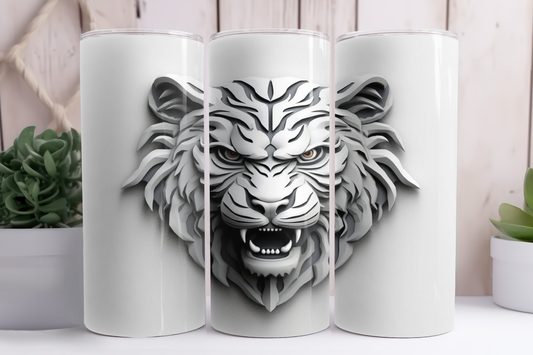 3D Tiger Tumbler