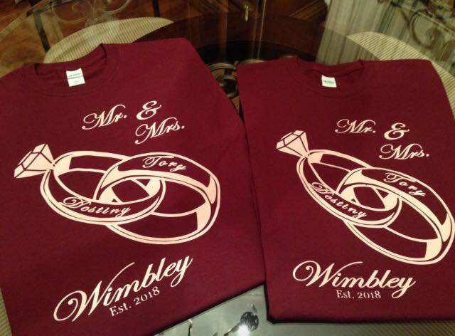 Mr & Mrs Anniversary Couples Tshirts