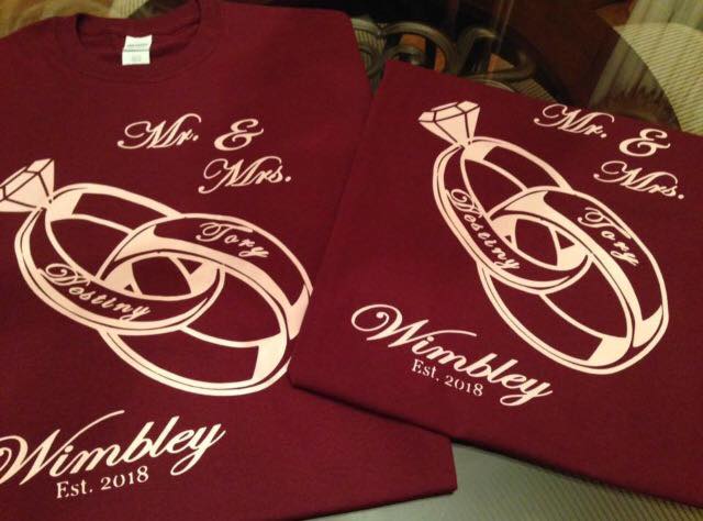 Mr & Mrs Anniversary Couples Tshirts