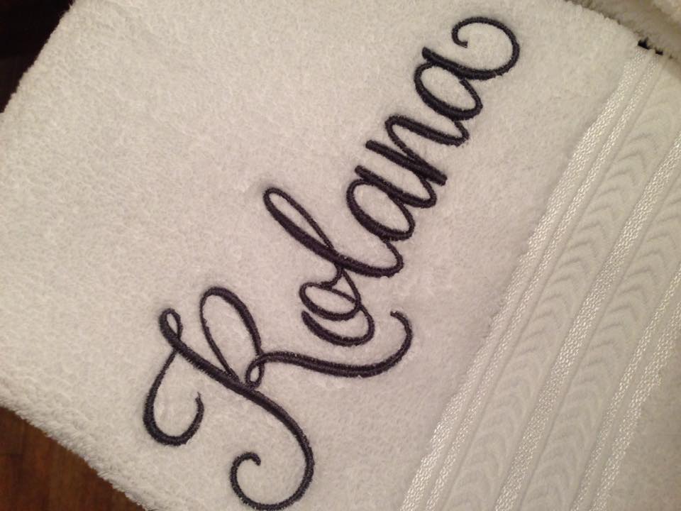 Personalized 2pc Hand Towel Set