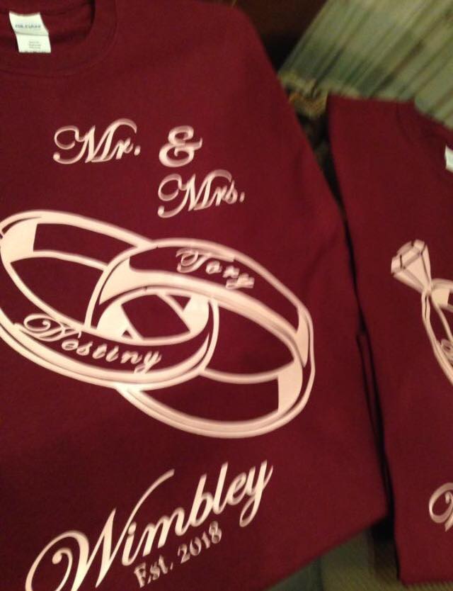 Mr & Mrs Anniversary Couples Tshirts