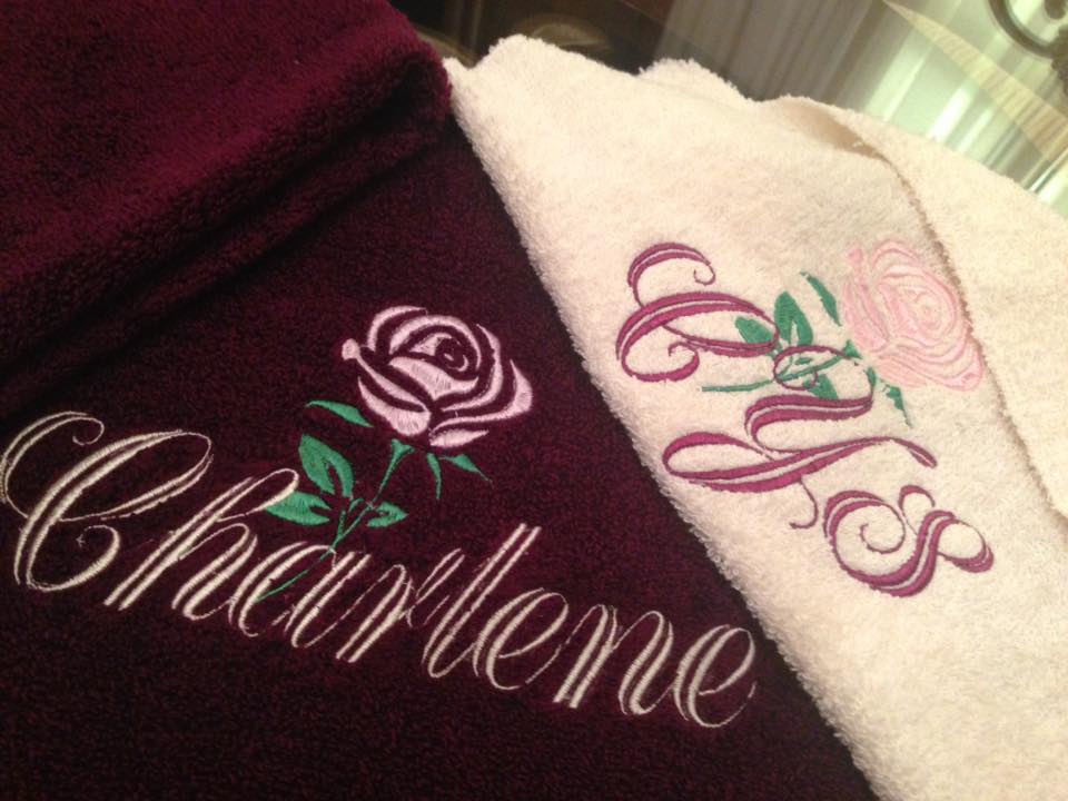 4pc Personalized Bath Towel Set