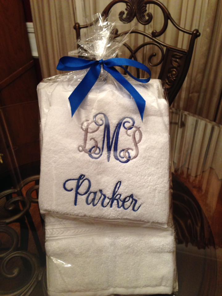 Personalized 2pc Hand Towel Set, Monogram