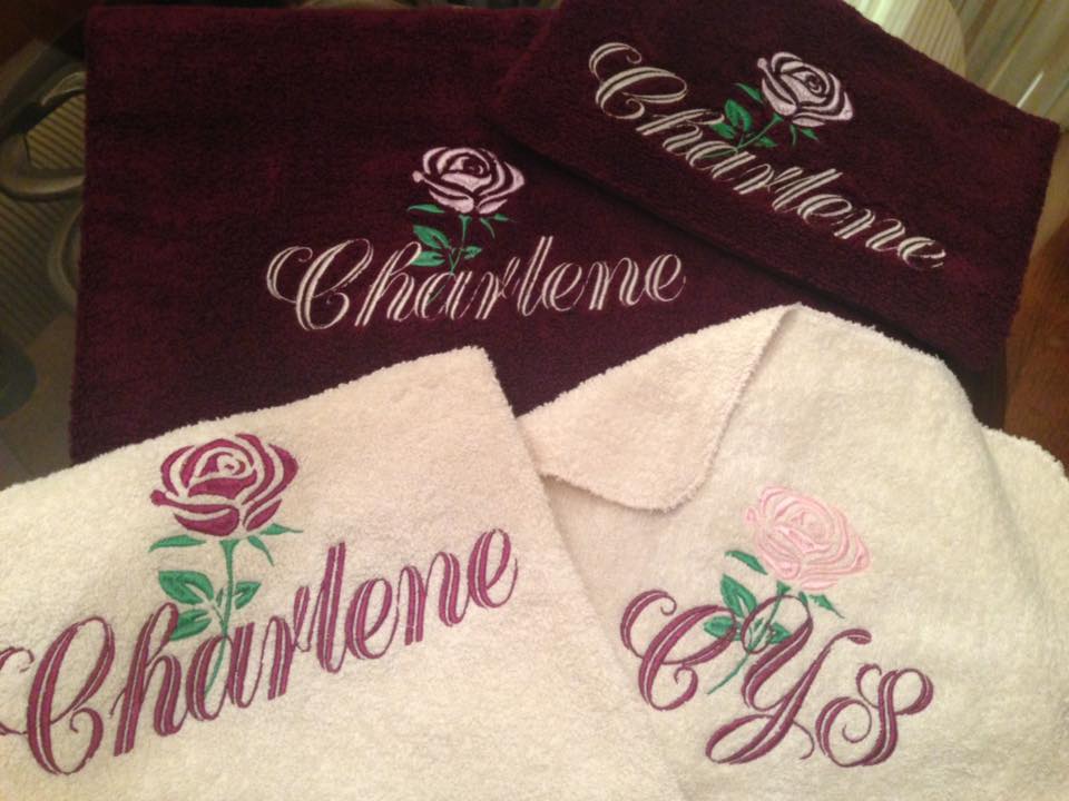 4pc Personalized Bath Towel Set